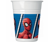 8 stk plastik kopper Spiderman 200 ml